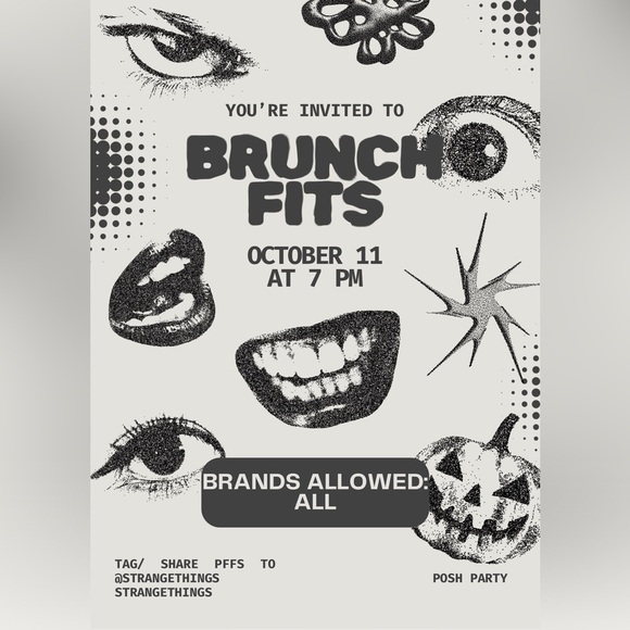 strangethings Host Poshmark Brunch Fits Party Oct 11 7PM EST - Picture 1 of 2